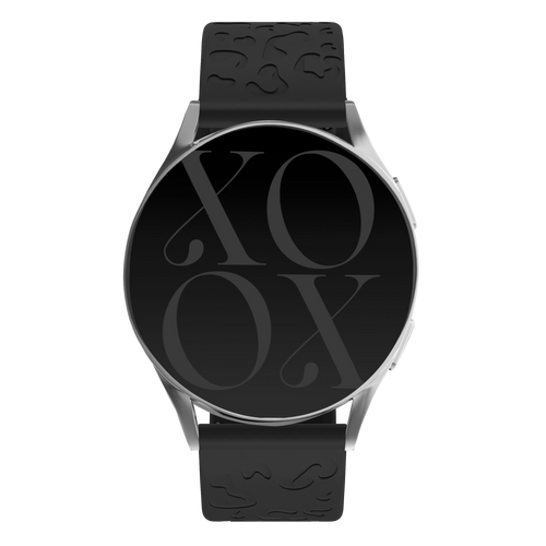 xoxo Wildhearts - Samsung Galaxy Watch Active (39mm) siliconen bandje Leopard Print - black