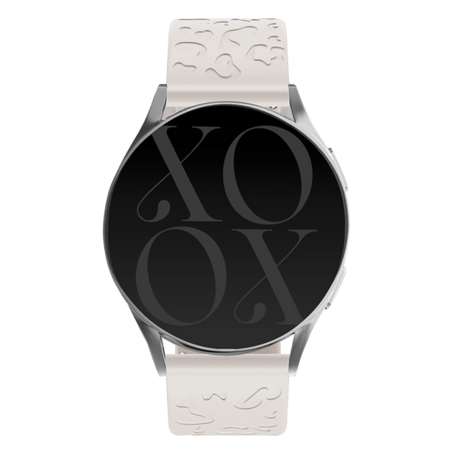 xoxo Wildhearts - Samsung Galaxy Watch Active (39mm) siliconen bandje Leopard Print - starlight