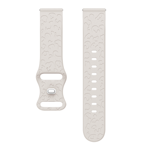 xoxo Wildhearts - Samsung Galaxy Watch Active (39mm) siliconen bandje Leopard Print - starlight