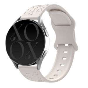 xoxo Wildhearts - Samsung Galaxy Watch Active (39mm) siliconen bandje Leopard Print - starlight