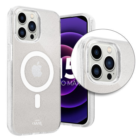 xoxo Wildhearts - Sparkle Away Transparent MagSafe - iPhone 15 Pro Max