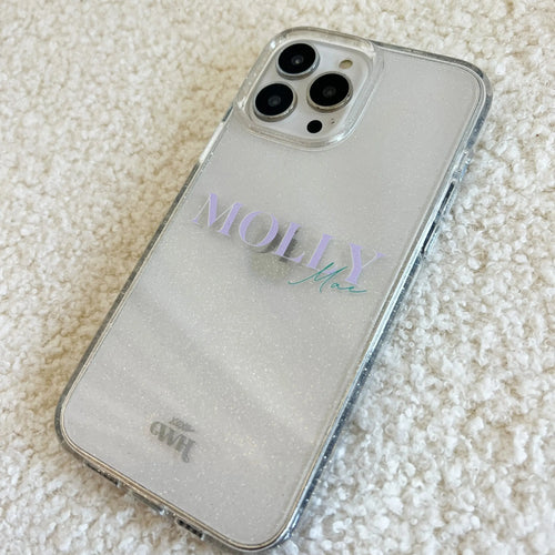 xoxo Wildhearts - Sparkle Away Transparent Personalized - iPhone 15 Pro