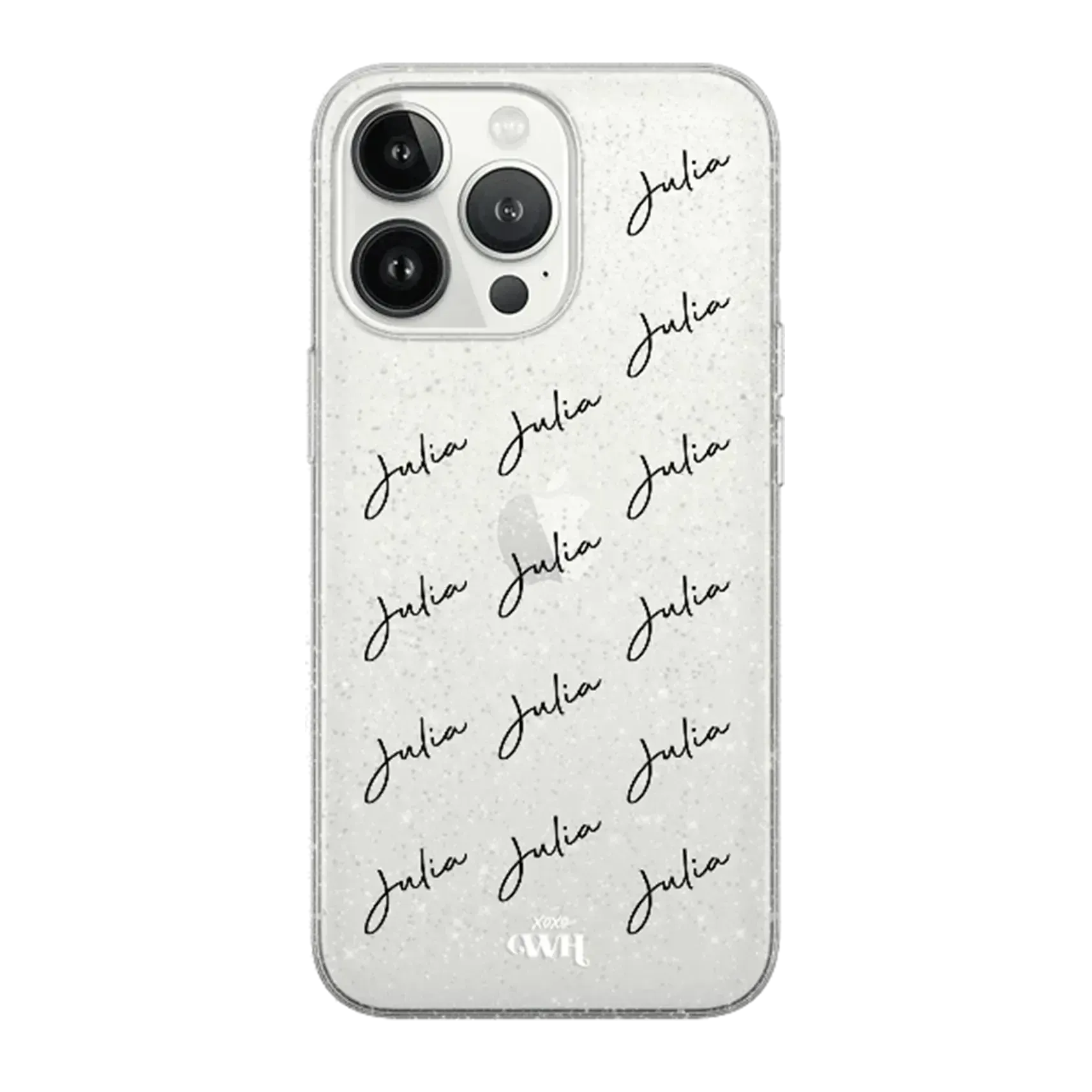 xoxo Wildhearts - Sparkle Away Transparent Personalized - iPhone 7/8/SE