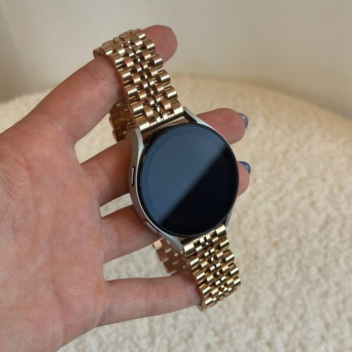 22mm stalen bandje rosé gold