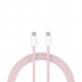 USB-C to USB-C cable - 1 Meter (pink)