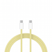 USB-C to USB-C cable - 1 Meter (yellow)