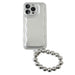 Wavy Case Silver with Silvery Beads (Easy Cord) - iPhone 15 Pro Max