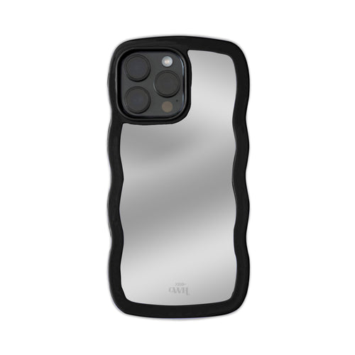xoxo Wildhearts - Wavy mirror case Black - iPhone 16 Pro