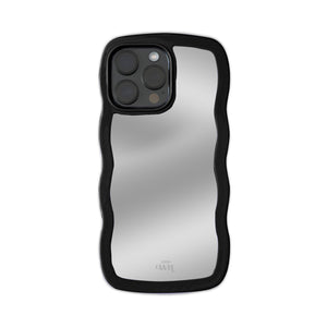 xoxo Wildhearts - Wavy mirror case Black - iPhone 15 Pro