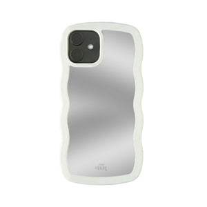 xoxo Wildhearts - Wavy mirror case Creme - iPhone 12