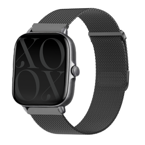 xoxo Wildhearts - Xiaomi Amazfit GTS (1) Milanees bandje (zwart)