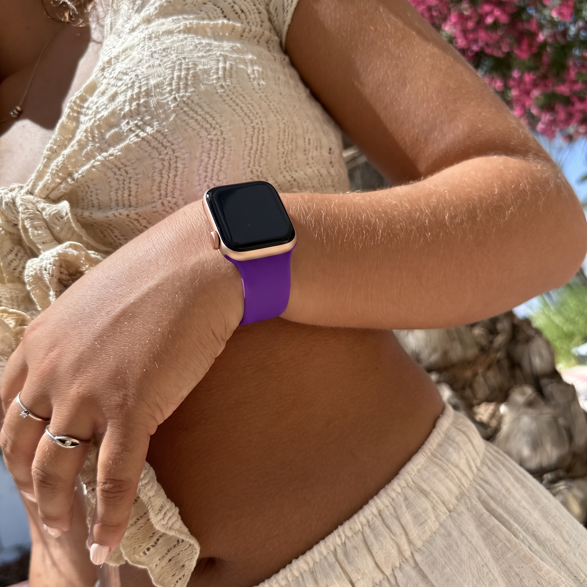 Apple Watch Silikonarmband (Dunkelviolett) - 38/40/41/42mm