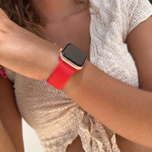 Bracelet silicone Apple Watch (rouge) - 38/40/41/42mm