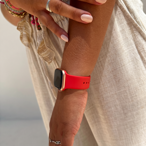 Bracelet silicone Apple Watch (rouge) - 38/40/41/42mm