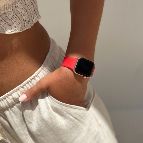 Bracelet silicone Apple Watch (rouge) - 38/40/41/42mm