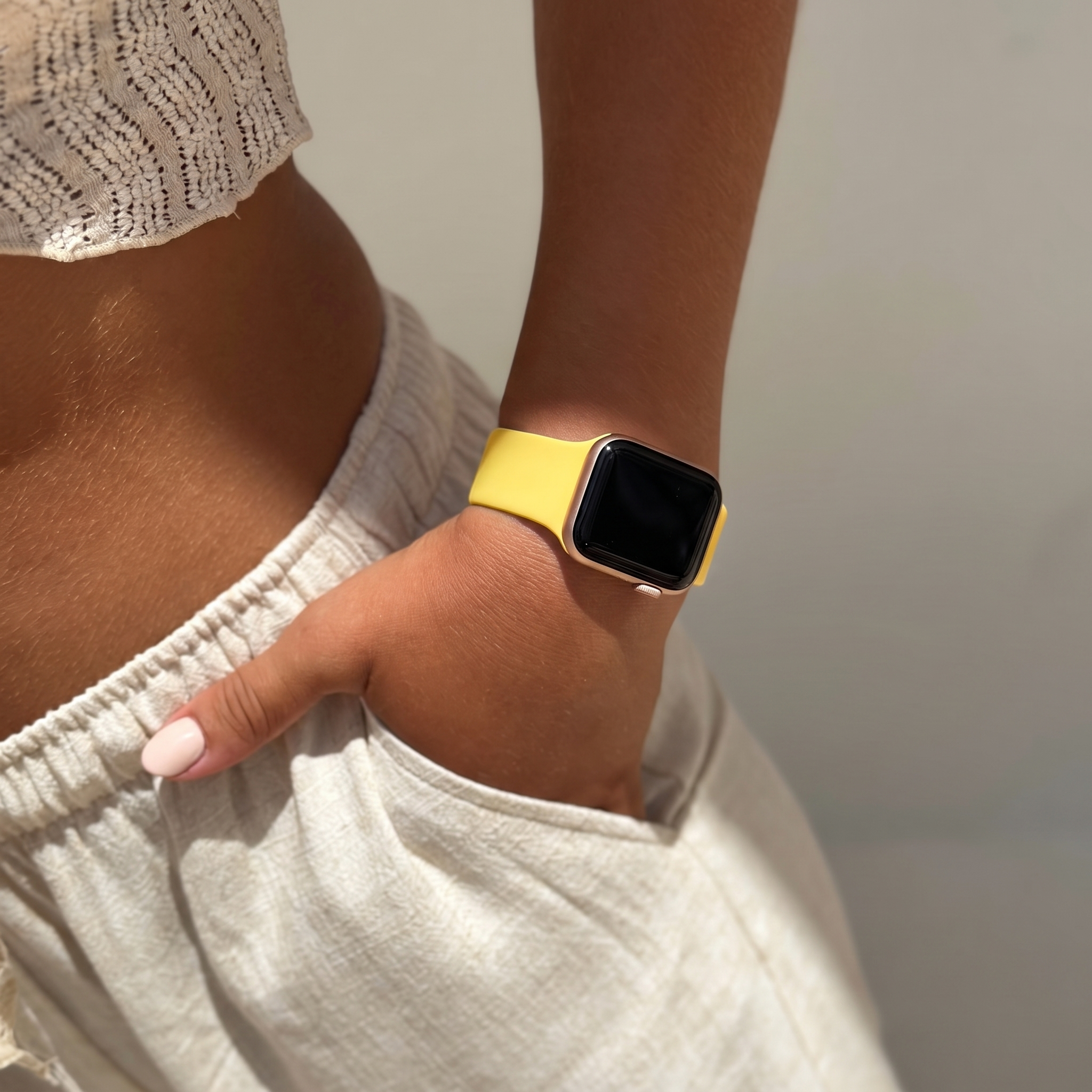 Apple Watch Silikonarmband (Gelb) - 38/40/41/42mm