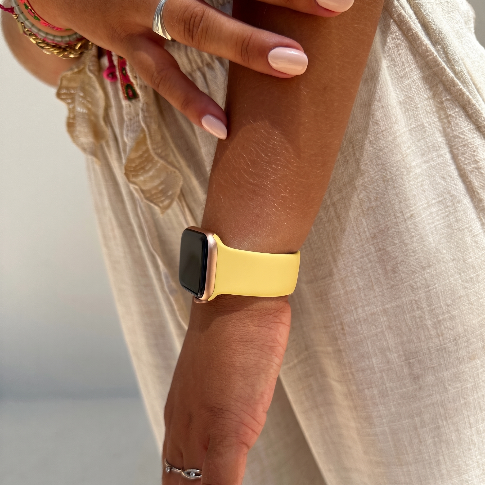 Apple Watch Silikonarmband (Gelb) - 38/40/41/42mm