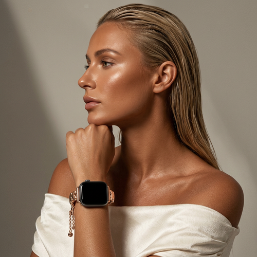 Apple Watch Stahlarmband 'Hearts' (Rosegold) - 38/40/41/42mm