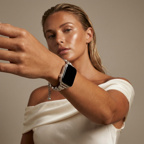 Apple Watch Stahlarmband 'Hearts' (Polarstern) - 38/40/41/42mm
