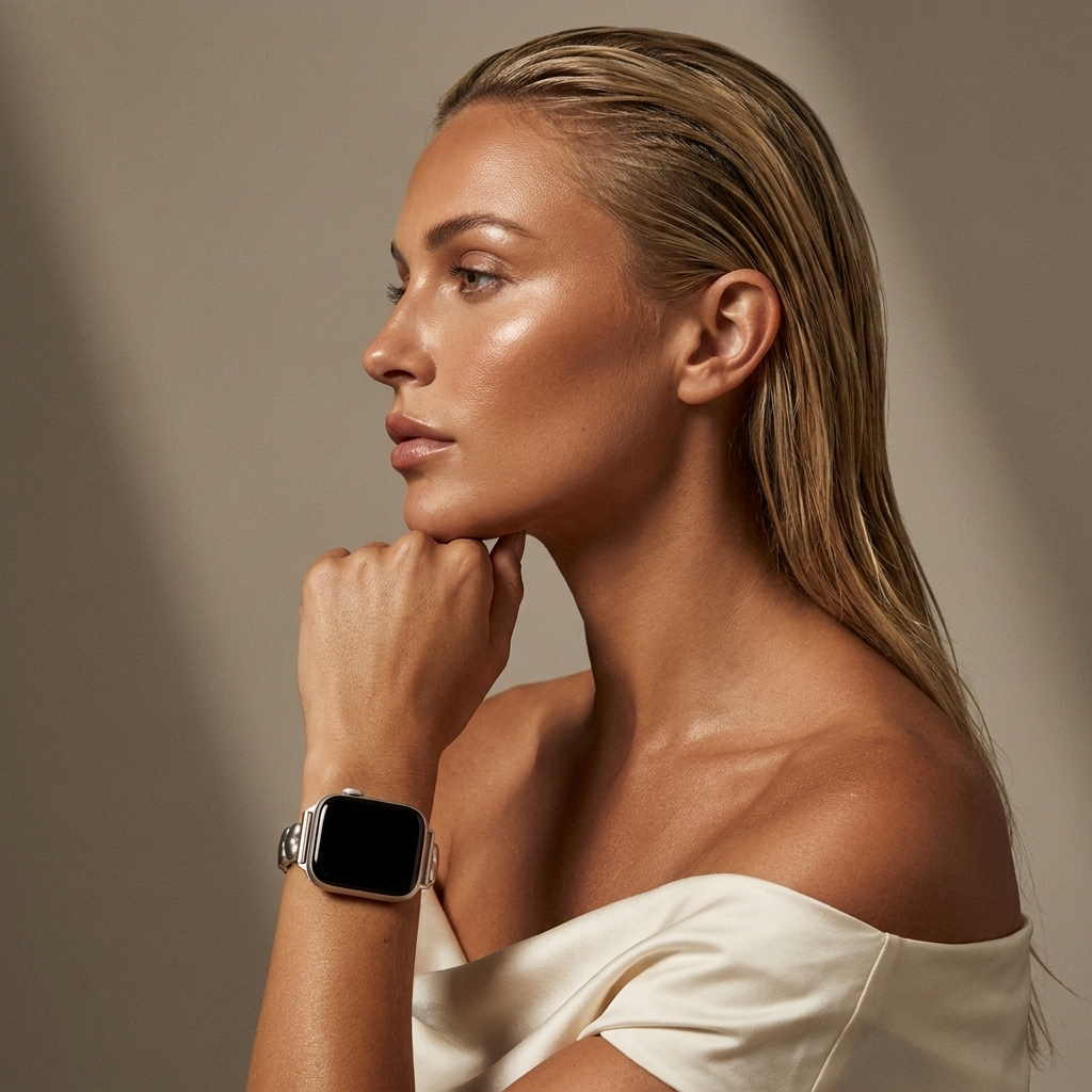 Apple Watch Stahlarmband 'Hearts' (Polarstern) - 38/40/41/42mm