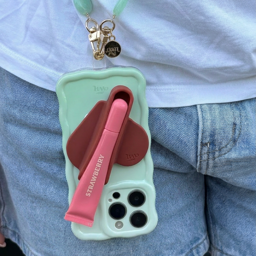 Lipgloss Holder - Heart (Burgundy)
