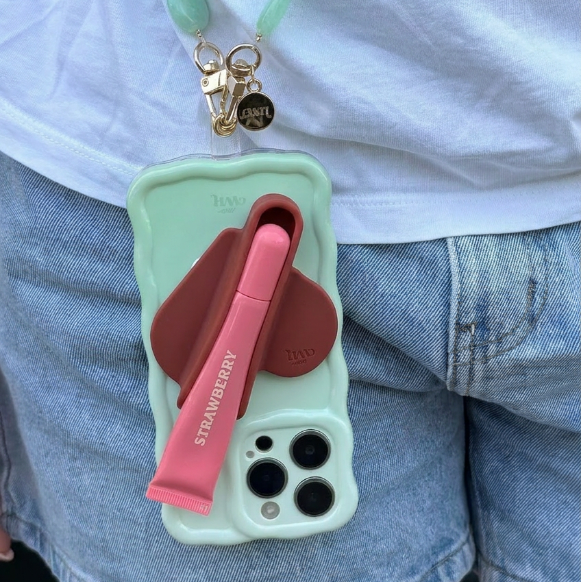 Lipgloss Holder - Heart (Burgundy)