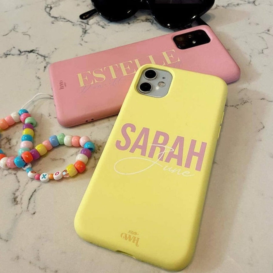 iPhone XS Max Yellow - Personalised Colour Case