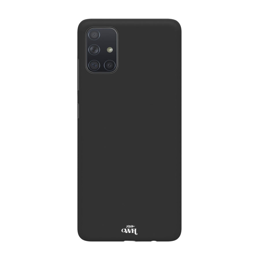 Samsung A71 Black - Personalised Colour Case
