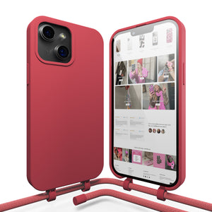 xoxo Wildhearts - iPhone 14 Plus - Raspberry Red Cord Case