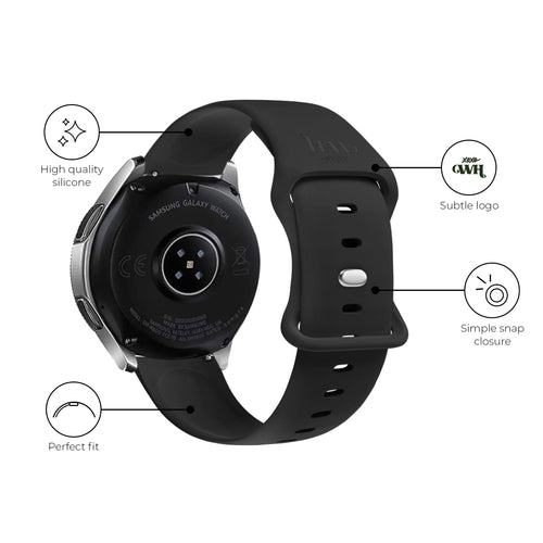 xoxo Wildhearts - Amazfit GTR 3 / GTR 3 Pro siliconen bandje (zwart)