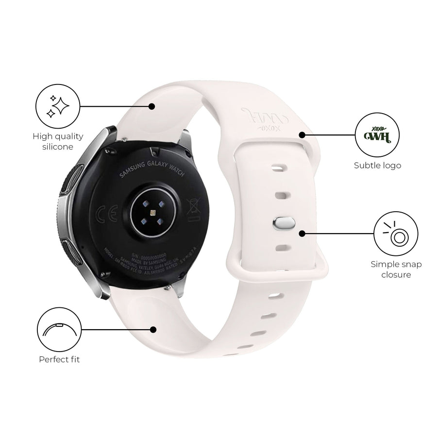 xoxo Wildhearts - Amazfit GTR 3 / GTR 3 Pro siliconen bandje (beige)