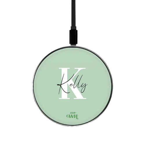 Personalised Wireless Charger - Green
