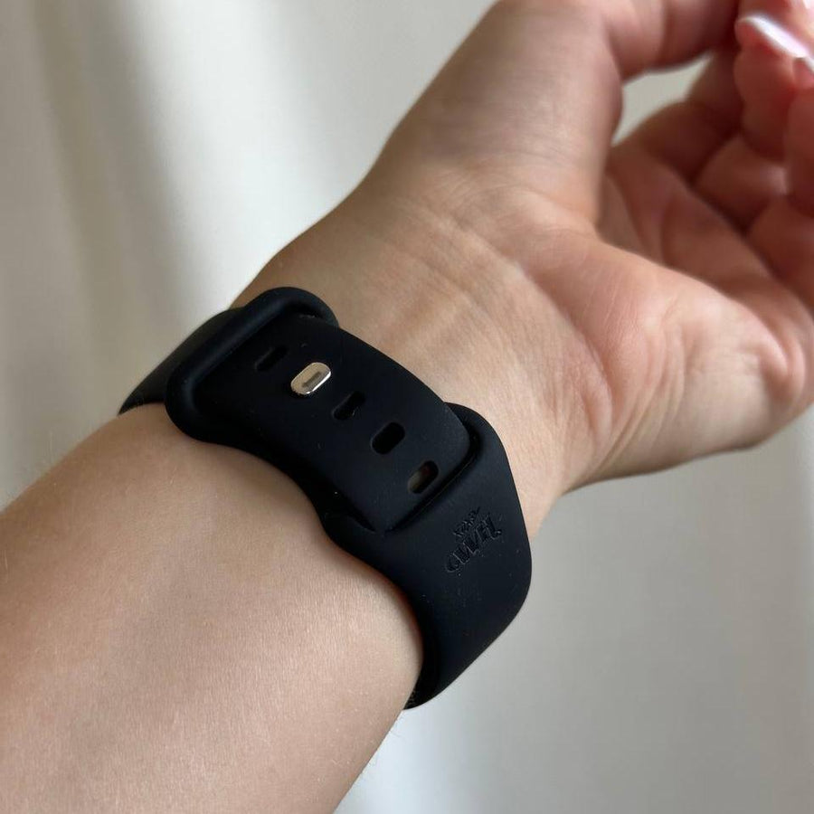 xoxo Wildhearts - Fossil Gen 5 siliconen bandje (zwart)