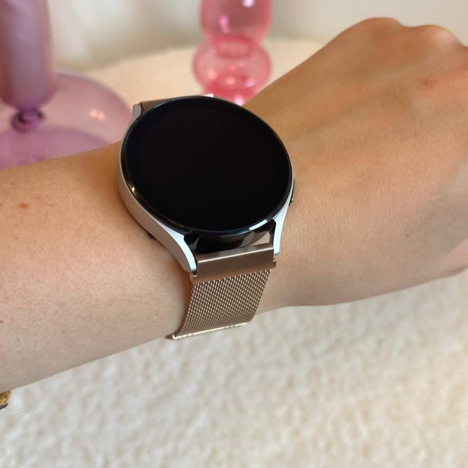 xoxo Wildhearts - Huawei Watch GT (1) Active Milanees bandje (rosé goud)