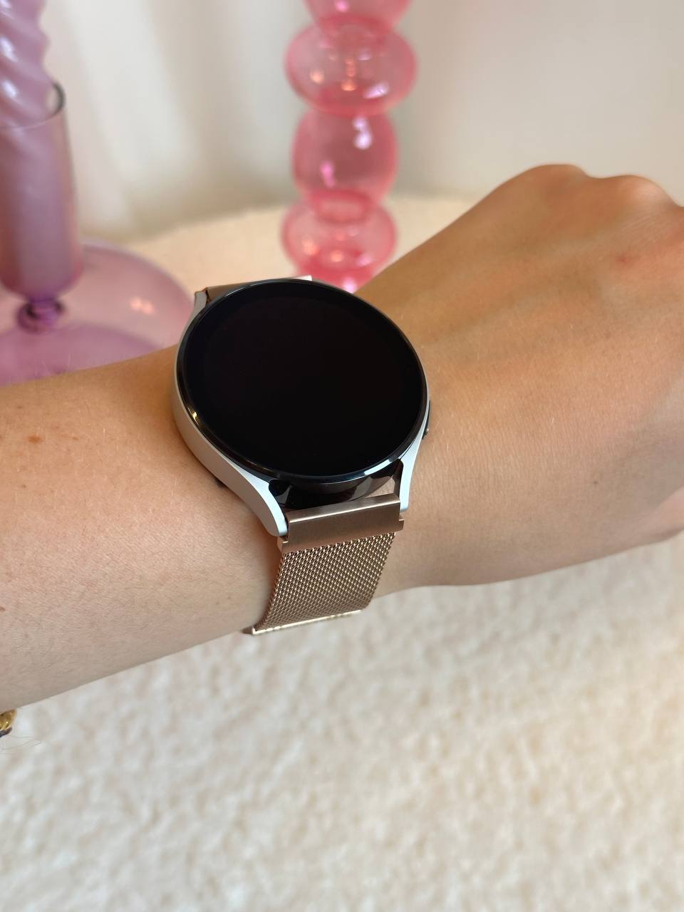 xoxo Wildhearts - Xiaomi Amazfit GTR 42mm Milanees bandje (rosé goud)