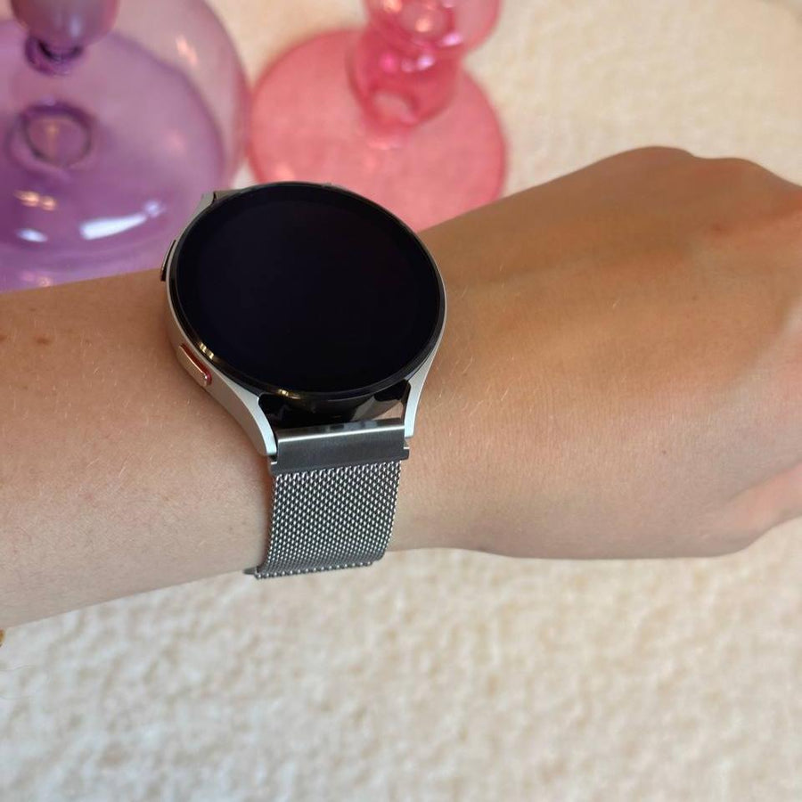 xoxo Wildhearts - Amazfit GTR 4 milanees bandje (zilver)