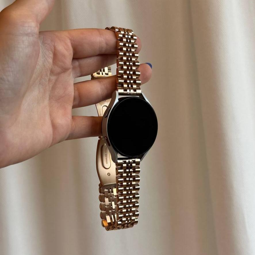 xoxo Wildhearts - Amazfit GTR 4 stalen bandje (rosé goud)