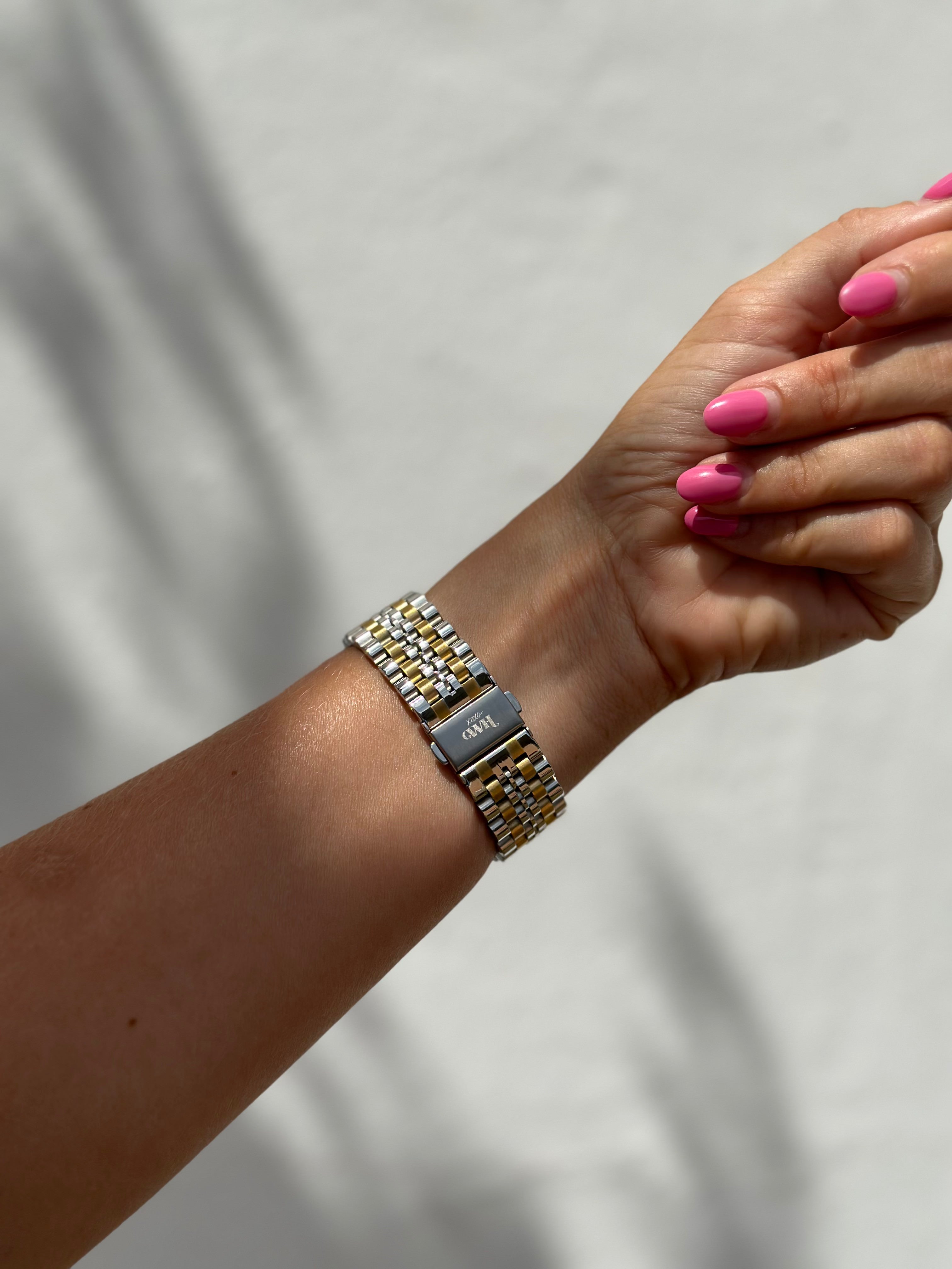 xoxo Wildhearts - Xiaomi Amazfit Bip / Bip S / Bip Lite / Bip Youth / Bip U / Bip U Pro / Bip 3 / Bip 3 Pro stalen bandje (zilver/goud)