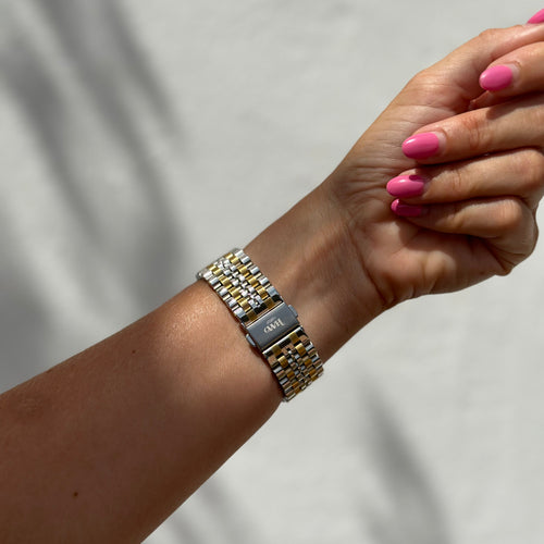 xoxo Wildhearts - Xiaomi Amazfit GTR 42mm stalen bandje (zilver/goud)