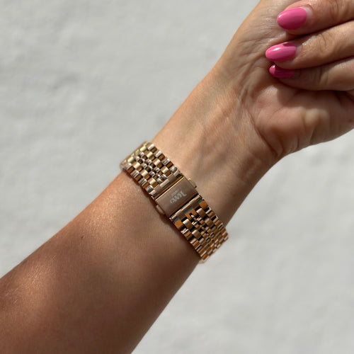 xoxo Wildhearts - Amazfit GTR 4 stalen bandje (rosé goud)