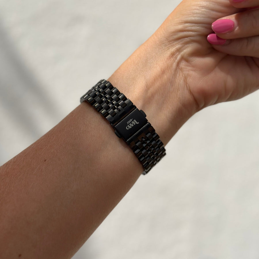 xoxo Wildhearts - Huawei Watch GT Runner stalen bandje (zwart)