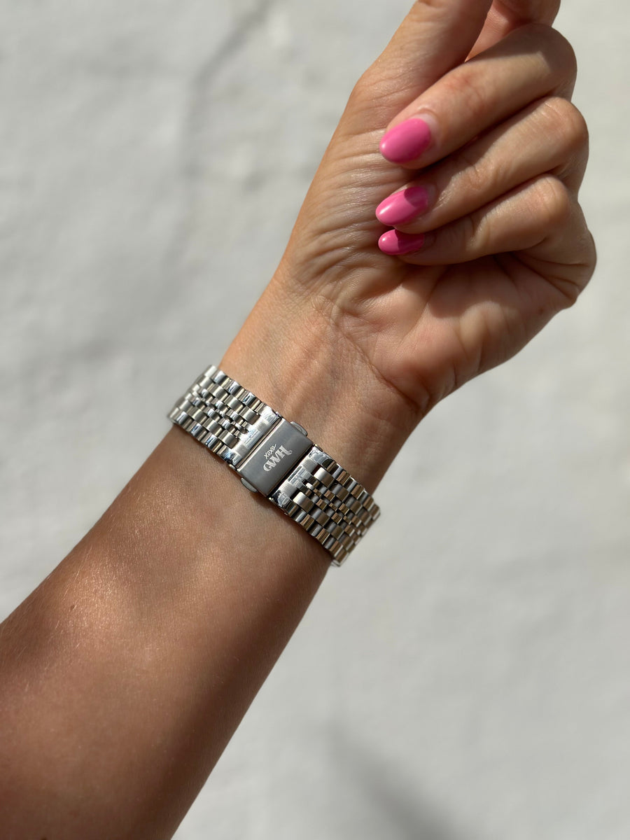 xoxo Wildhearts - Xiaomi Amazfit Bip / Bip S / Bip Lite / Bip Youth / Bip U / Bip U Pro / Bip 3 / Bip 3 Pro stalen bandje (zilver)