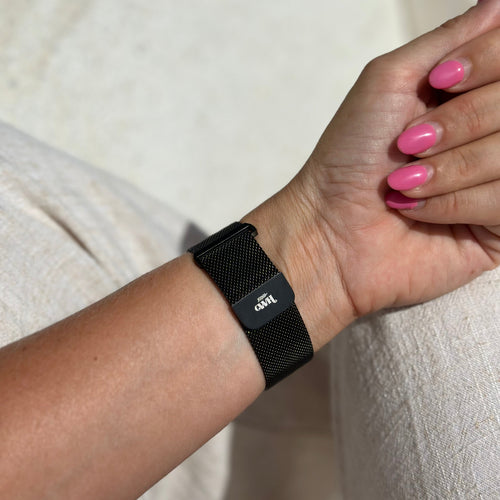 xoxo Wildhearts - Xiaomi Amazfit GTR 42mm Milanees bandje (zwart)