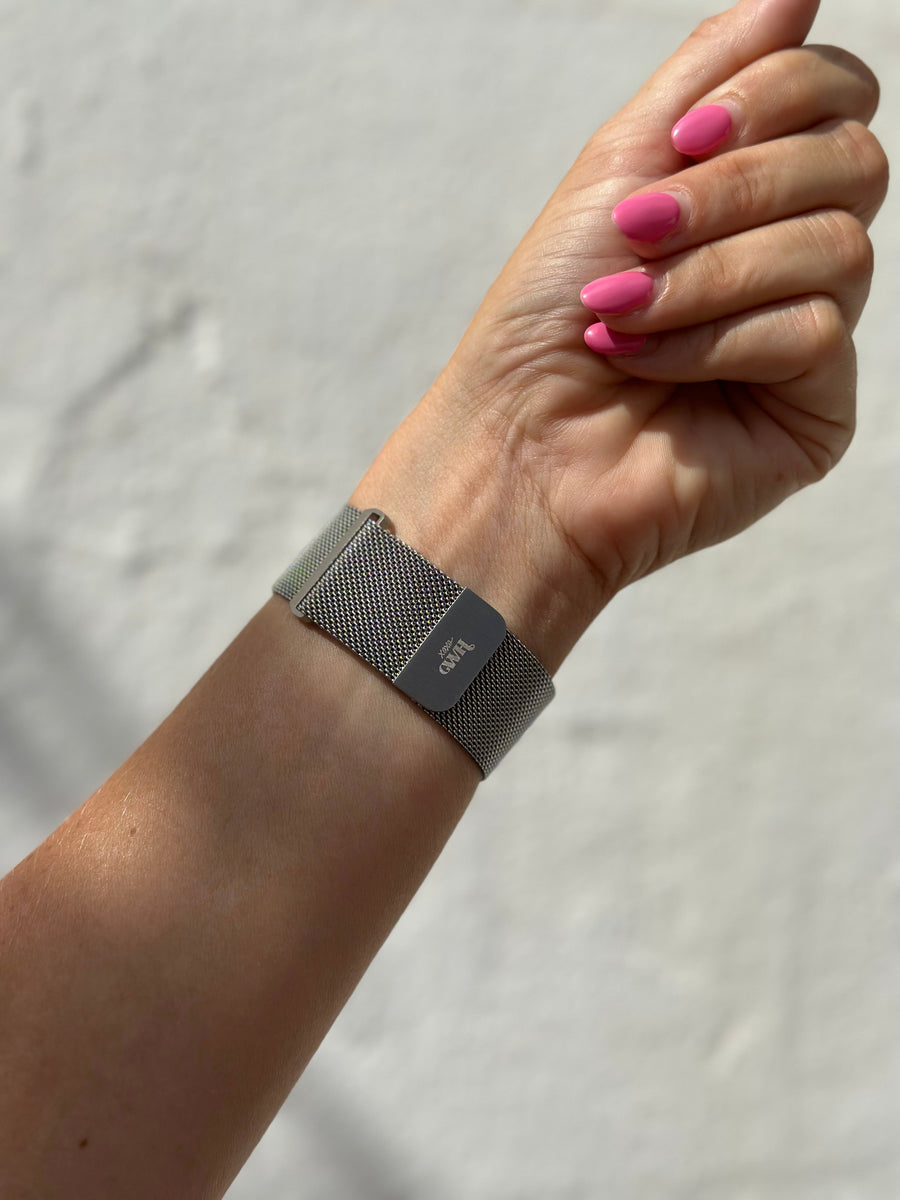 Amazfit GTS 4 (Mini) Milanese armband silber