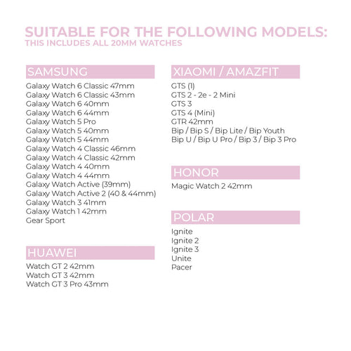 xoxo Wildhearts - Amazfit GTS 4 (Mini) siliconen bandje (beige)