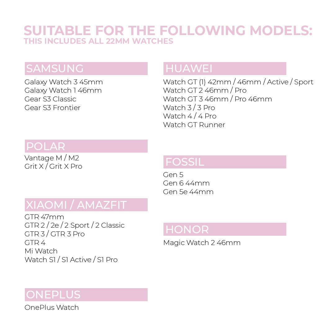 xoxo Wildhearts - Milanees (22mm) bandje rosé goud