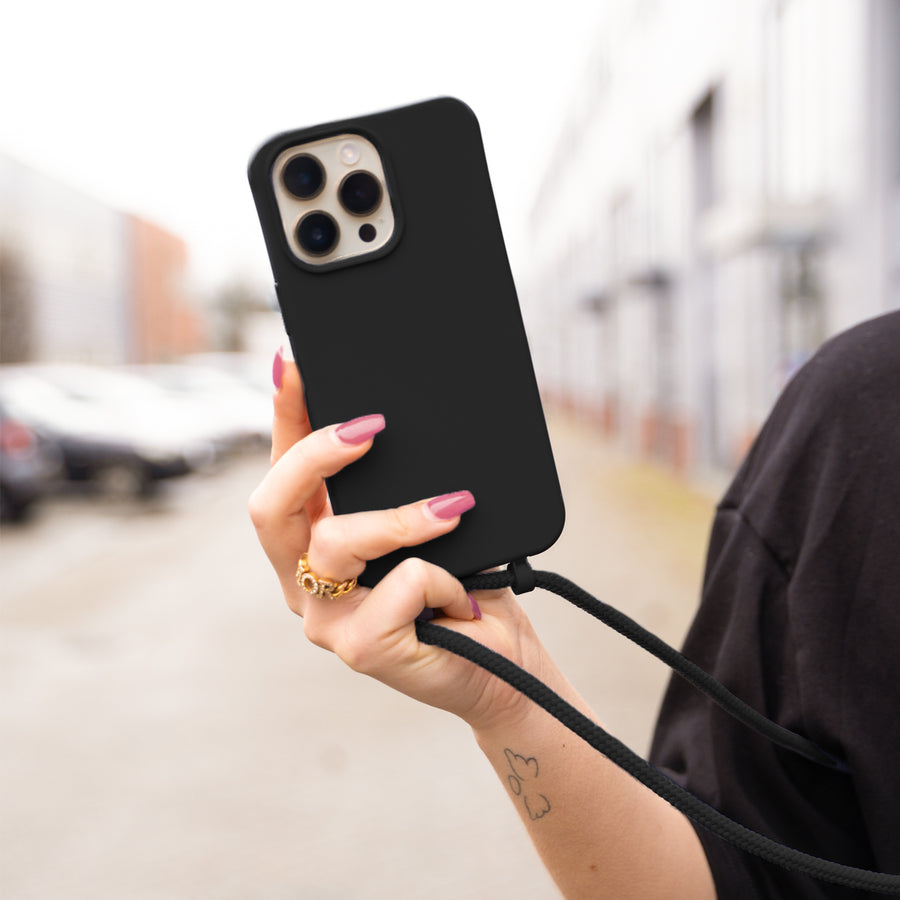 iPhone 14 Plus - Forever Black Cord Case