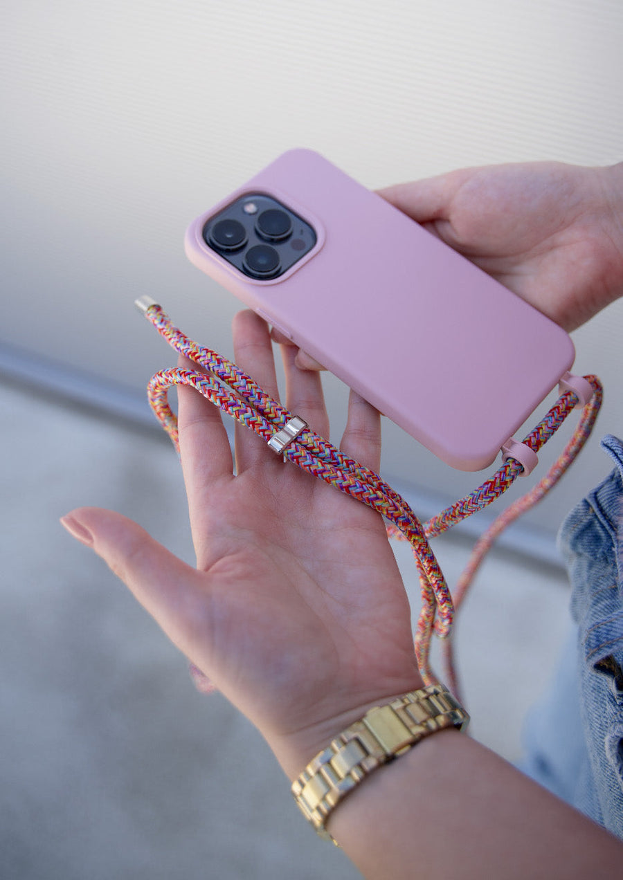 iPhone 13 mini - Wildhearts Silicone Happy Colours Cord Case