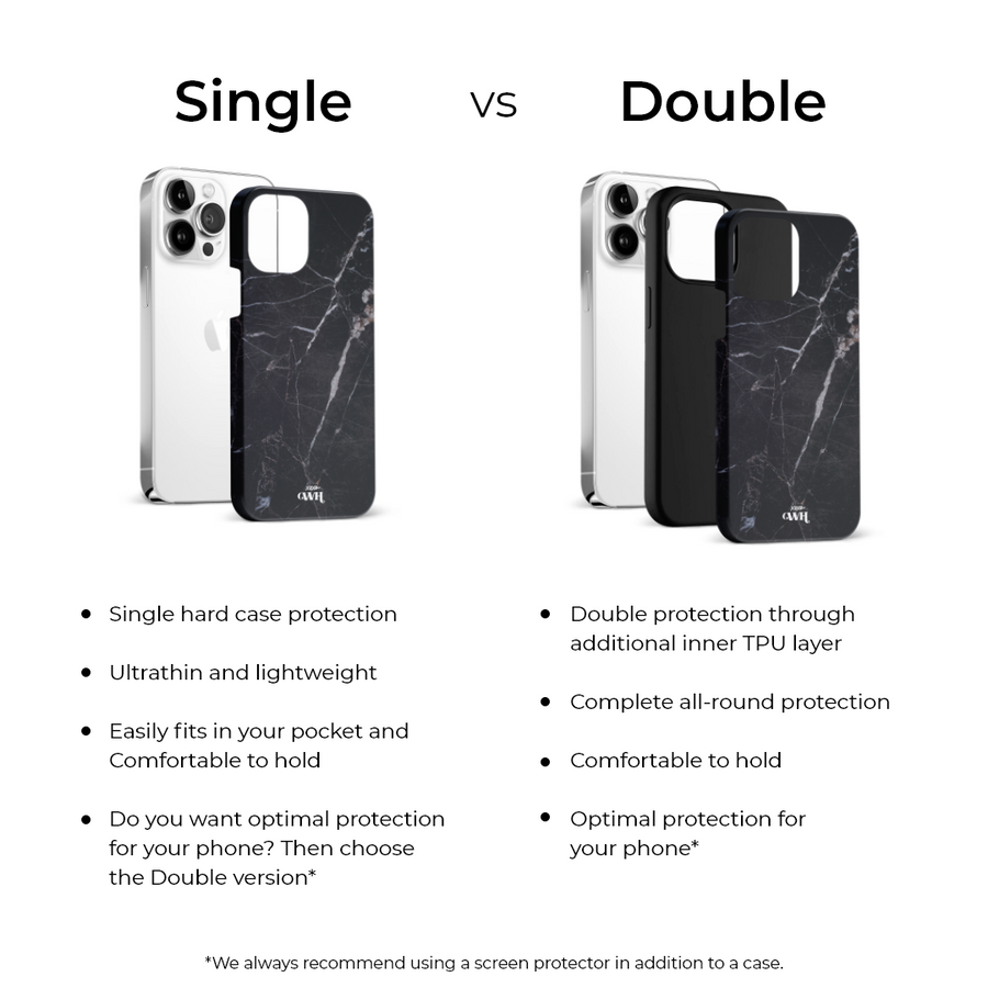 xoxo Wildhearts - Marble Black Mood - iPhone 14 Plus