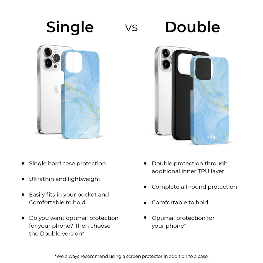 xoxo Wildhearts - Marble Blue - iPhone 14 Plus